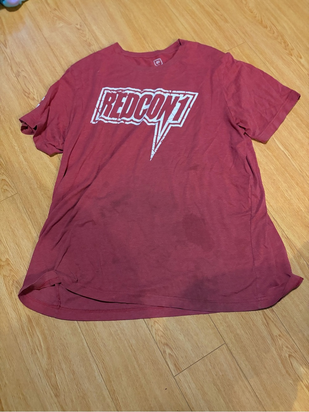 Men's Red Graphic Tee - Casual Crewneck Shirt
